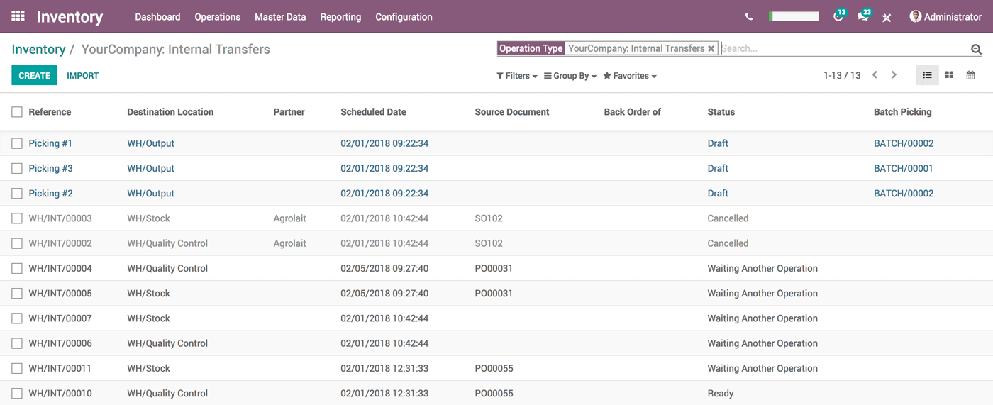 Odoo • Una imagen con una leyenda